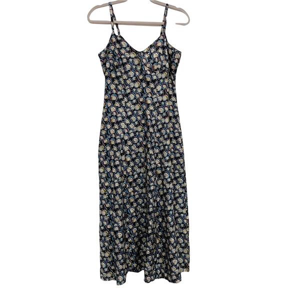 Vintage Chinchilla Womens Size 6 Printed Rayon Slip Dress - Picture 1 of 6